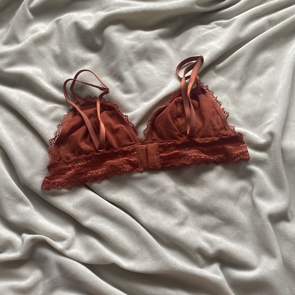 Victoria Secret Lace Rusty Orange Bra Size Small - Picture 2 of 4